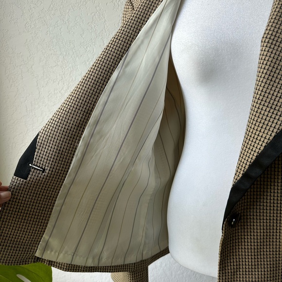 Pendleton Brown Tan Single Button Blazer 14 - Picture 7 of 9